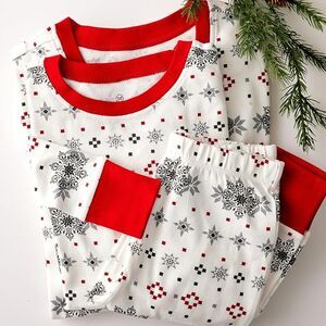 HonestBaby Unisex Kids Holiday Pajamas Sz L